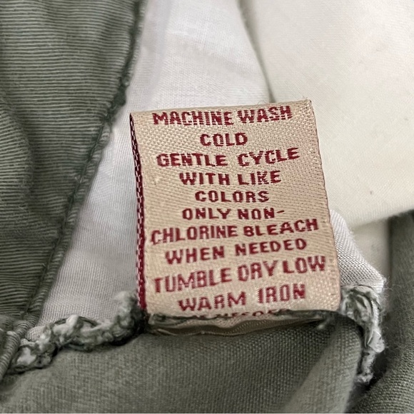 Vintage Retro Y2k Green Straight Leg Khaki Pants Preppy Coastal Beach Busines 12 - Picture 5 of 8